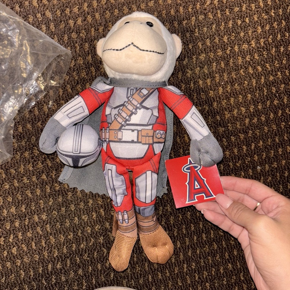 Mandalorian Rally Monkey Angels Baseball Star Wars Stadium  NEW